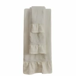 Brand new 🎉 HiEnd Accents Lily Towel Set, 3PC White 👏 -HiEnd Accents shop Lily Linen Towel Set