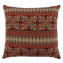 Hot Sale 🎉 HiEnd Accents Lodge Fair Isle Knit Euro, 26x26 😍