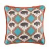 Cheap 🧨 HiEnd Accents Multi Buffalo Design Pillow With Embroidery Details, 18x18 🧨 -HiEnd Accents shop Multi Buffalo Design Pillow with Embroidery Details2C 18x18 1