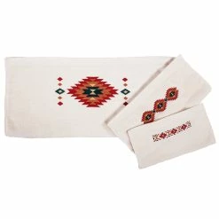 Discount 👍 Paseo Road By HiEnd Accents Del Sol Embroidered Towel Set, 3PC Cream 😍 -HiEnd Accents shop Paseo Road by HiEnd Accents Del Sol Embroidered Towel Set2C 3PC 2