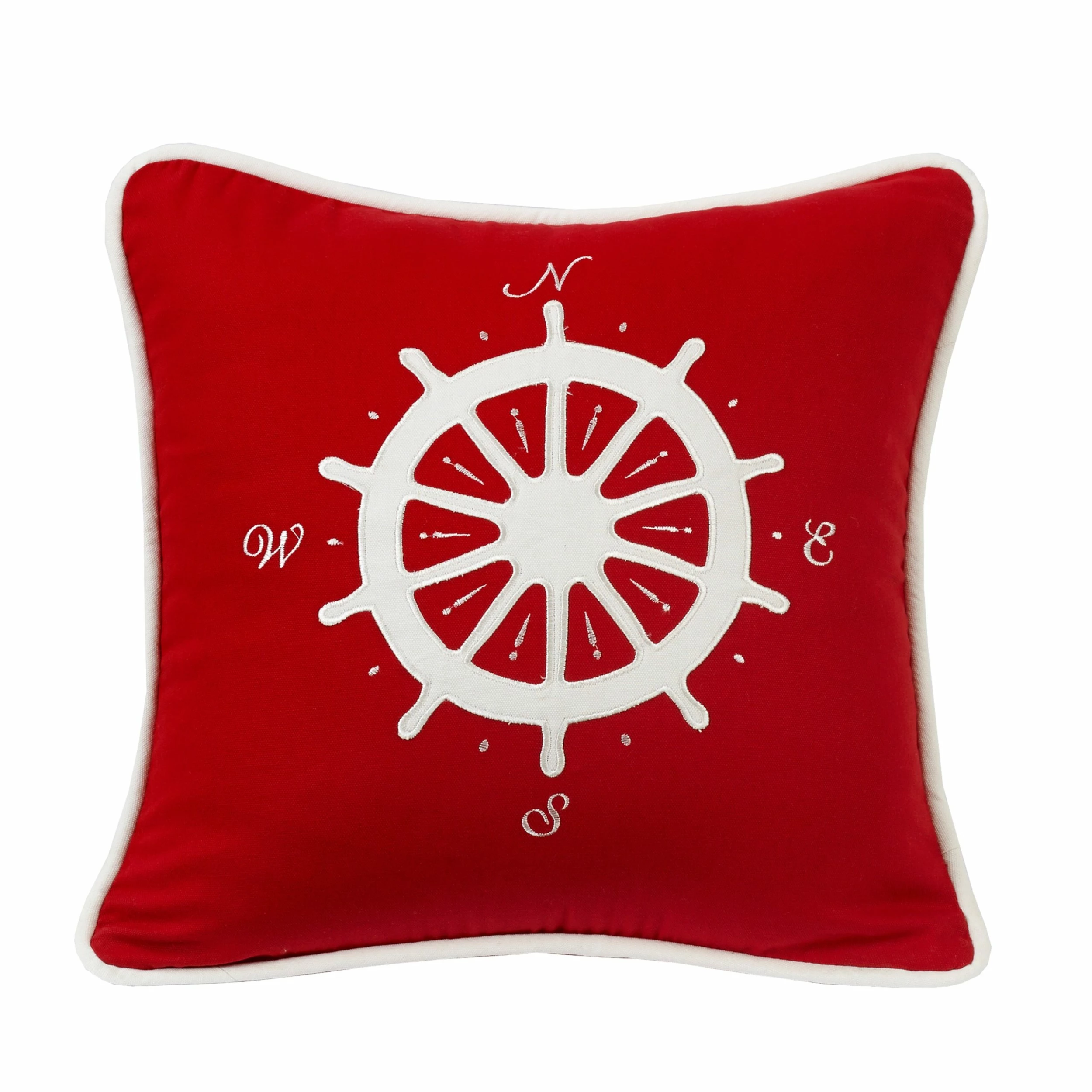 Outlet ๐ HiEnd Accents Red Pillow With Compass Applique, 18X18 ๐ฅ 3 Outlet ๐ HiEnd Accents Red Pillow With Compass Applique, 18X18 ๐ฅ
