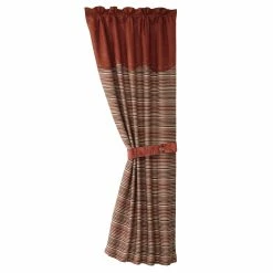 Best Pirce 🎉 HiEnd Accents Silverado Coordinating Stripe Curtain With Tie Back , 48x84 🌟