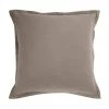 Budget 🛒 HiEnd Accents Solid Taupe Linen Euro Sham , 27x27 🛒 -HiEnd Accents shop Solid Taupe Linen Euro Sham 2C 27x27 1