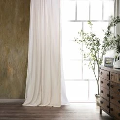 Deals ⭐ HiEnd Accents Stella Lined Faux Silk Velvet Curtain, 48"x108" Copper Brown ❤️ -HiEnd Accents shop Stella Lined Silk velvet Curtain2C 48x10822 5
