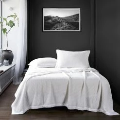 Outlet 🌟 HiEnd Accents Waffle Weave Cotton Coverlet, 1PC Blush 👏 -HiEnd Accents shop Waffle Weave Cotton Coverlet 2