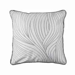 Best reviews of 🔥 HiEnd Accents Wave Embroidery Pillow, 18x18 🥰